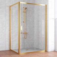 Душевой уголок Vegas Glass ZP+ZPV 140*90 09 01 профиль золото, стекло прозрачное