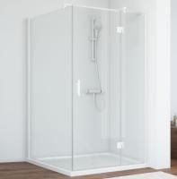 Душевой уголок Vegas Glass AFP-Fis 100*110 01 01 R профиль белый, стекло прозрачное