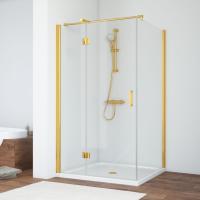 Душевой уголок Vegas Glass AFP-Fis 120*90 09 01 L профиль золото, стекло прозрачное