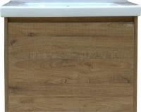 Тумба с раковиной Misty Даллас 65 подвесная, светлое дерево