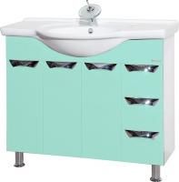 Тумба под раковину Bellezza Белла Люкс 105 салатовая