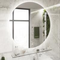 Зеркало Stworki Мальмё 100 с ореольной подсветкой, сенсор на зеркале