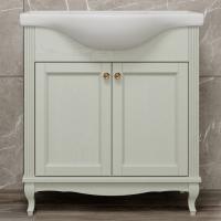 Тумба с раковиной ValenHouse Эллина 80 слоновая кость, 2 дверцы, ручки золото