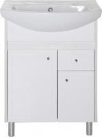 Тумба с раковиной ASB-Mebel Орхидея 60 белая, северное дерево