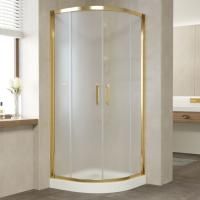 Душевой уголок Vegas Glass ZS 80 09 10 профиль золото, стекло сатин