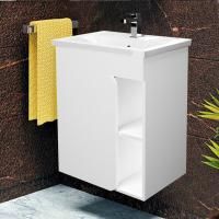 Тумба с раковиной 1MarKa Lido 60П белый глянец