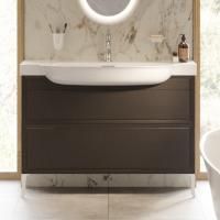 Тумба с раковиной Laufen The New Classic 120, подвесная, затемненный дуб