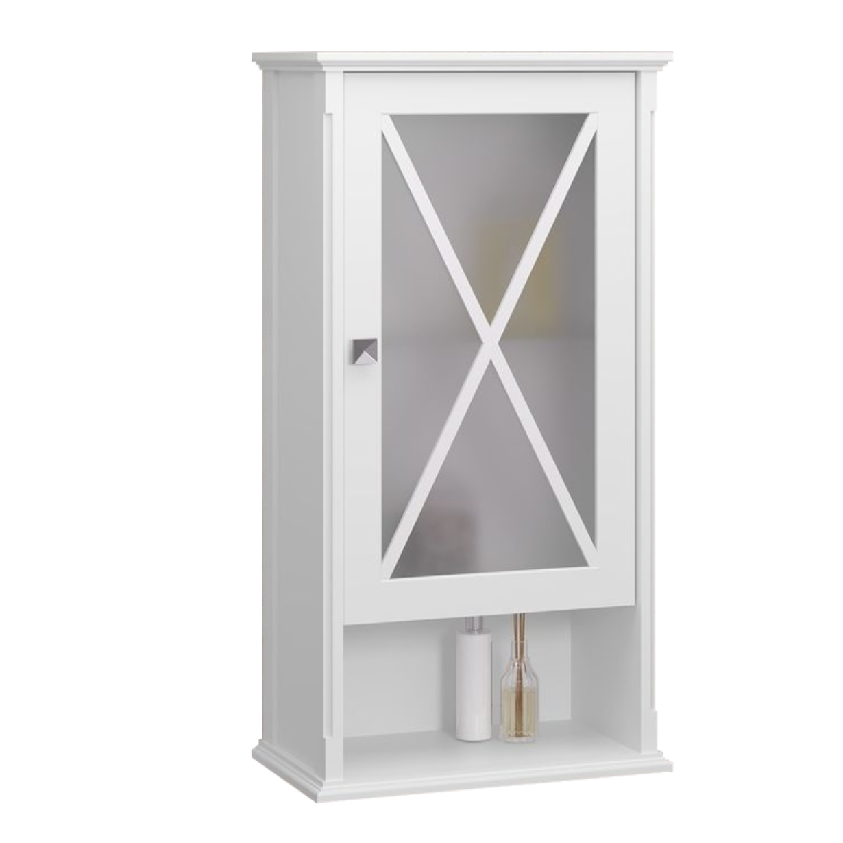 Шкаф подвесной Opadiris Палермо 46 белый матовый, правый