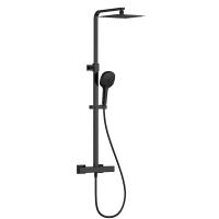 Душевая стойка AQUAme Siena AQM8007MB с термостатом