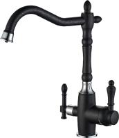 Смеситель для кухни Zorg Steel Hammer SH 812 Black Cr