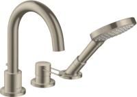 Смеситель на борт ванны Axor Uno 38436820 шлифованный никель