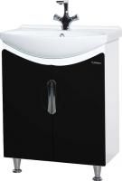 Тумба под раковину Bellezza Лагуна 65 прямая черная