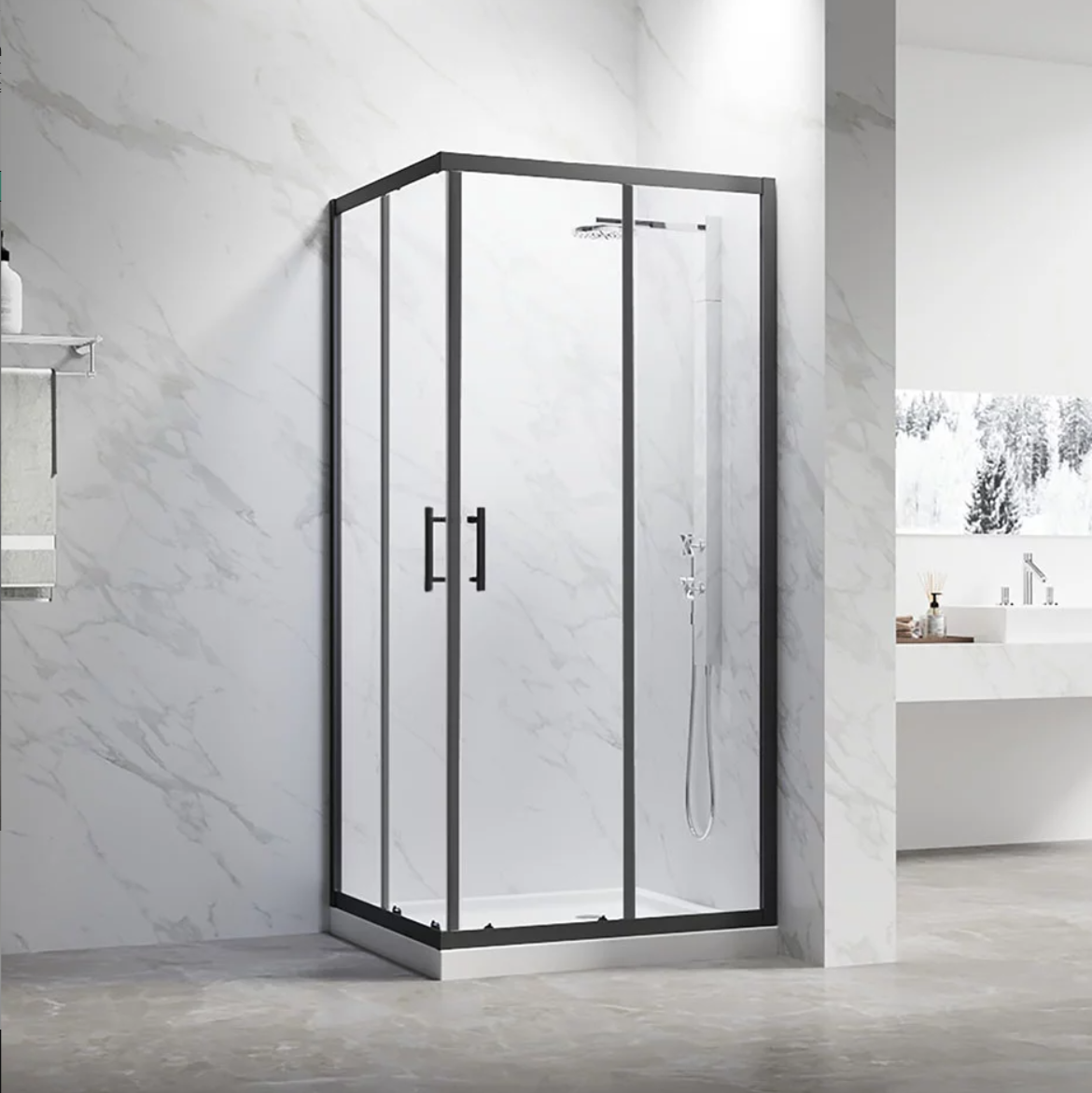 Душевой уголок Veconi Rovigo RV-27B 80x80