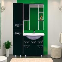 Мебель для ванной Misty Жасмин 75 черная эмаль