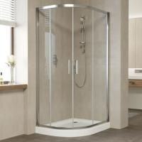 Душевой уголок Vegas Glass ZS-F 100*80 08 01 профиль глянцевый хром, стекло прозрачное
