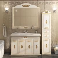 Мебель для ванной Misty Roma 120 бежевая патина