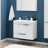 Тумба с раковиной Aquanet Тиволи 80 белая