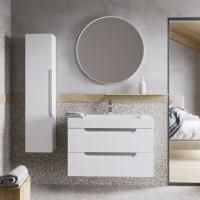 Мебель для ванной Aqwella Cube 90 белая матовая