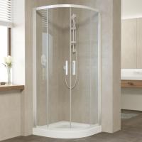 Душевой уголок Vegas Glass ZS 90 01 01 профиль белый, стекло прозрачное