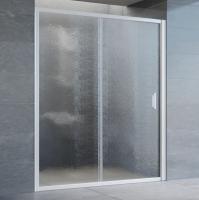Душевая дверь в нишу Vegas Glass ZP 160 01 02 профиль белый, стекло шиншилла