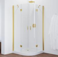 Душевой уголок Vegas Glass AFS 0110 09 01 профиль золото, стекло прозрачное