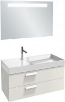 Мебель для ванной Jacob Delafon Rythmik 100 2 ящика белая + донный клапан