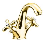 Смеситель для раковины Fiore Margot Sky Swarovski® 01OO0623, золото