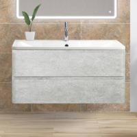 Тумба с раковиной BelBagno Albano 80 подвесная, cemento verona grigio