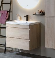 Тумба с раковиной Aquanet Нота New 100 дуб светлый