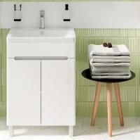 Тумба с раковиной Runo Парма 60, напольная, 2 двери