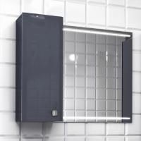 Зеркало-шкаф Edelform Nota 85 серое, с подсветкой