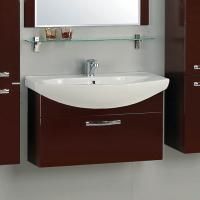 Тумба под раковину Aquaton Ария 80 темно-коричневая