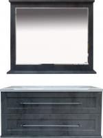 Мебель для ванной Misty Марта 100 подвесная, темный бетон