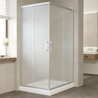 Душевой уголок Vegas Glass ZA-F 90*80 07 10 профиль матовый хром, стекло сатин