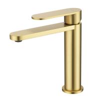 Смеситель для раковины Raglo R10.10.03 сатин золотой