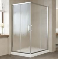 Душевой уголок Vegas Glass ZA-F 120*110 08 02 профиль глянцевый хром, стекло шиншилла