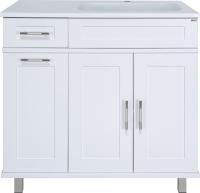 Тумба с раковиной Misty Купер 90 R с бельевой корзиной