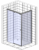 Душевой уголок Radaway Premium Plus DWJ+S 150x90 стекло фабрик
