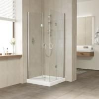 Душевой уголок Vegas Glass 2GPS LUX 80 08 crystalvision профиль глянцевый хром, стекло crystalvision