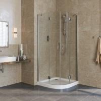 Душевой уголок Vegas Glass AFS LUX 120 07 01 профиль матовый хром, стекло прозрачное