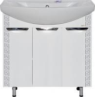 Тумба под раковину Misty Престиж 80 серебряная патина