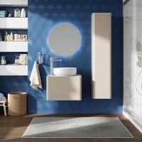 Мебель для ванной Stworki Ноттвиль 60 бежевый шелк, с отверстием под смеситель