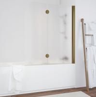 Шторка на ванну Vegas Glass E2V 120 05 02 R профиль бронза, стекло шиншилла