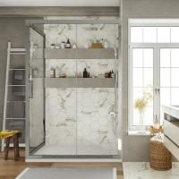 Душевой уголок Stworki Эстерсунд 160x80 см профиль хром глянец