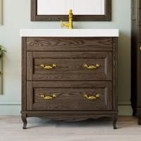 Тумба с раковиной ValenHouse Лиора 90 кальяри, фурнитура золото