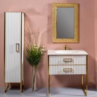 Мебель для ванной Armadi Art Monaco 80 белая, золото