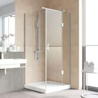 Душевой уголок Vegas Glass AFP-Fis LUX 100*80 07 01 R профиль матовый хром, стекло прозрачное