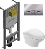 Комплект Jacob Delafon Nouvelle Vague E29025-NF-M25 кнопка хром