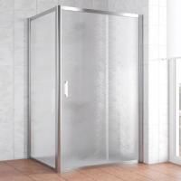 Душевой уголок Vegas Glass ZP+ZPV 120*100 08 02 профиль глянцевый хром, стекло шиншилла