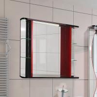 Зеркало Bellezza Рио 90 красное с черным